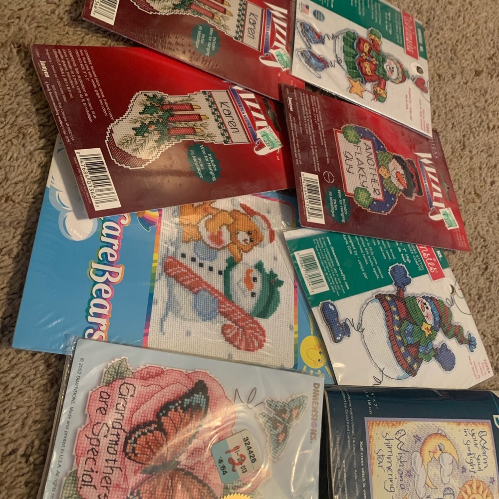 Boredom busters 8 NEW cross-stitch kits🎄Christmas
